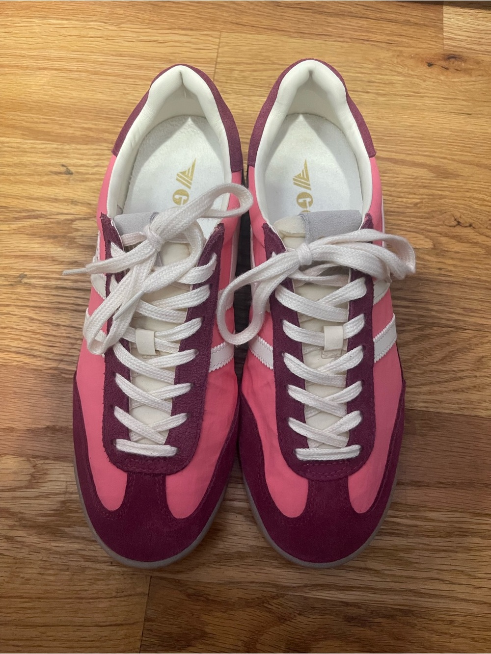 Gola Women's Pink & Magenta Lace-Up Sneakers size 10
